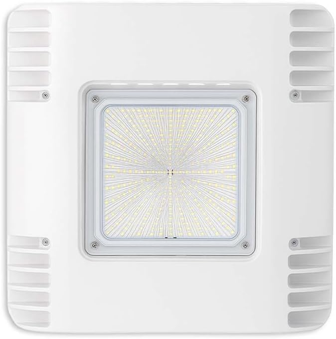 150W LED Canopy Ceiling Light - Ultra Efficient Recessed Surface Mount Gas Station Light - High Bay Carport or Parking Garage Lamp 19500lm 5700k UL Approved (150w 5700K-100-277V)