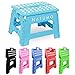 NATUMO® Premium Tritthocker Klapphocker 150kg - Faltbar Küchenhocker Klapptritt Bad-Hocker Klappbar Klein Kinderfußbank Kindertritt Aufstiegshilfe Waschbecken Für Kinder Erwachsene (Blau)