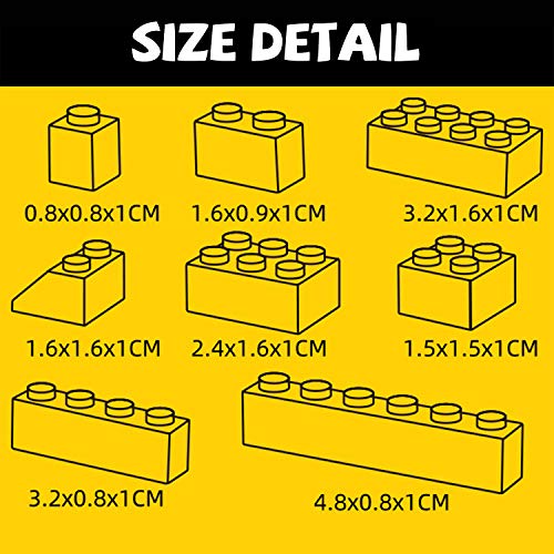 WYSWYG Bausteine,140 Teile 2x4 Classic Blöcke Building Blocks, Kompatibel mit All Major Brands, Bricks für Kinder ab 6… – Bild 8