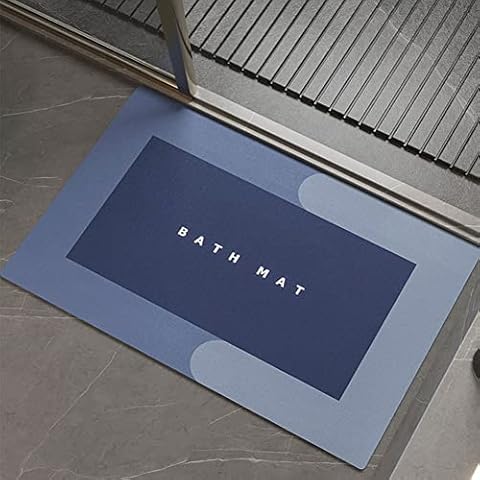 G-LIKE Quick Dry and Super Soft Diatomaceous Earth Bath Rugs, Non-Slip Wrinkle Free Absorbent Bathroom Mat (40X60cm) for Shower Bedroom Entrance Floor Cover