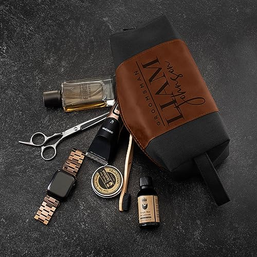 Amazing Items Personalized Groomsmen Gifts, Custom Men Toiletry Bags - Groomsman Gifts for Wedding - Image 4