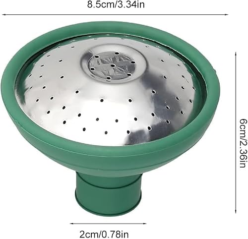 Green Garden Watering Can Sprinkler Head, Universal Rose Head Water Sprinkler Sprayer Fit All Can Rose Spout Cover Nozzle Replacement Garden Watering Tool, Equipment - Thumbnail 3