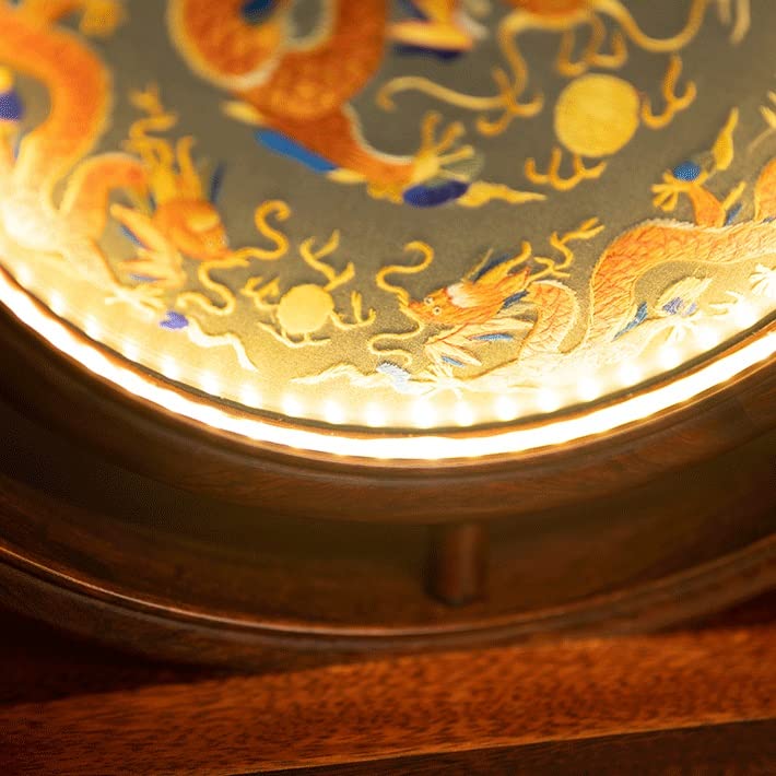 1473❣️蘇刺繍　LED ライト付き　置物 Amazon.co.jp: 刺繍、蘇州刺繍、中国刺繍 美しい古代スタイルの装飾品