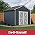 Handy Home Products Rookwood 10 X 8 Do-it-Yourself Wooden Storage Shed Brown