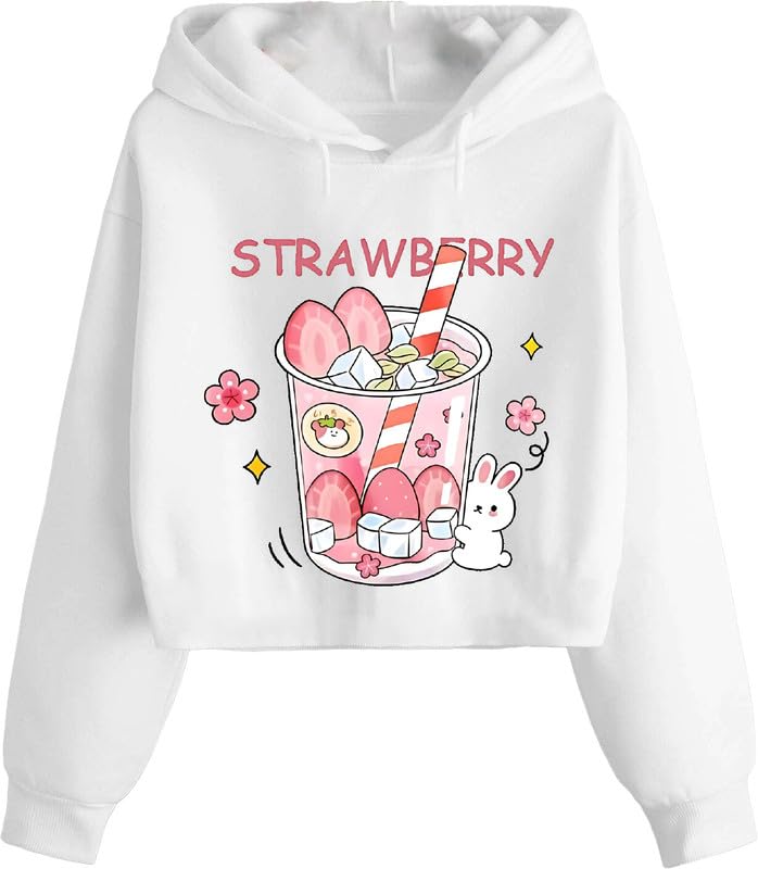 Crop Hoodie Sweatshirt Women Cute Casual Trendy White Black Stylish Latest Pink Lavender Beige Brown Girl 399 499 Under-image-26