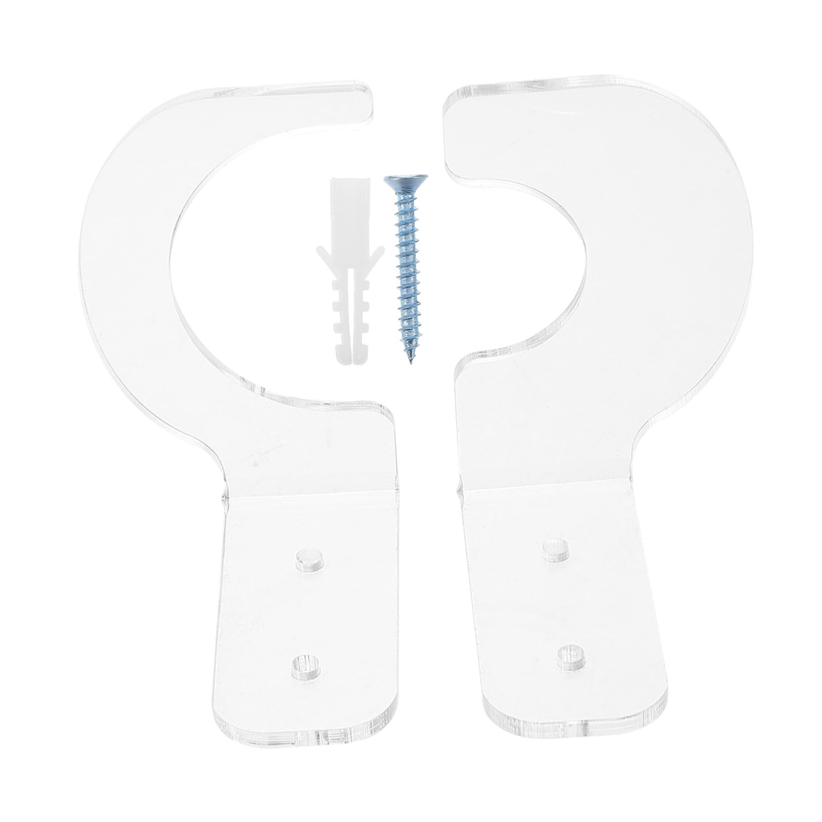 Mipcase Baseball Bat Holder Wall Mount Rack Acrylic Bat Display Stand for Wall Space-saving Storage