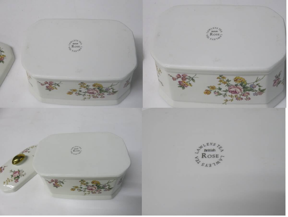 Amazon.co.jp: LAWLEYS ロウレイズ キャニスター TEA British ROSE