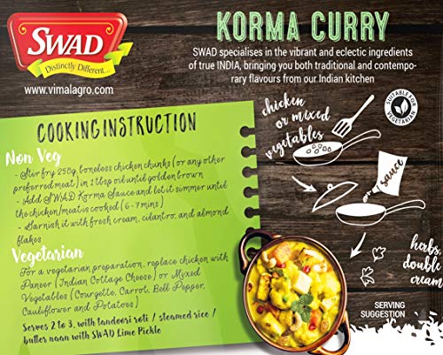 Image of SWAD Korma Curry Gravy Easy to cook gravy- Pure Vegetarian 250g