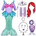 Spooktacular Creations Disfraz de Sirena con Peluca roja y Diadema (M)
