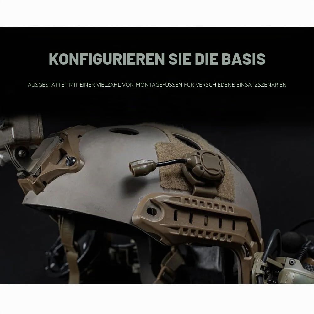 Taktische FAST Helm Lichtschalter MPLS Modular Person Beleuchtung System Dual Ultrabright LED Lampe ARC Helm Seitenmontage Taschenlampe