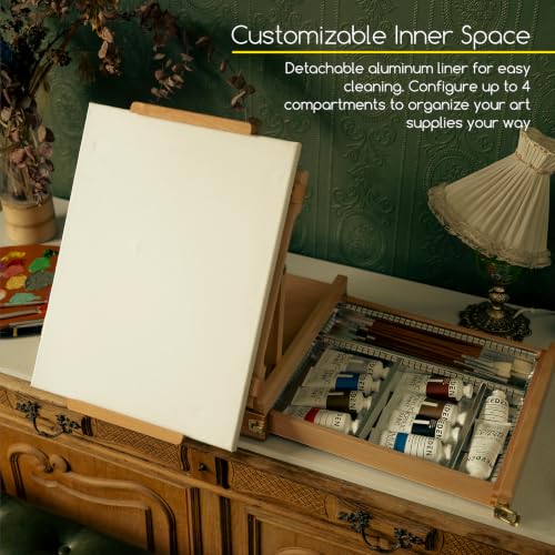 MEEDEN Portable Tabletop Easel for Painting: Artist Sketchbox by MEEDEN - Used condition - Image 6