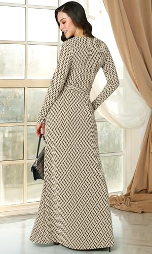 Image of KOH KOH Womens Long Sleeve V-Neck High Slit Cocktail Evening Gown Maxi Dress