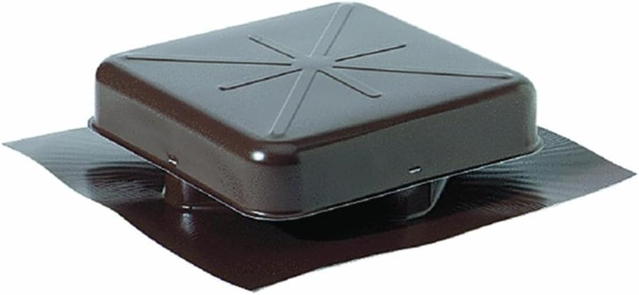 Air Vent 16 in. H x 15 in. W x 3.6 in. L Brown Aluminum Square Metal Roof Vent