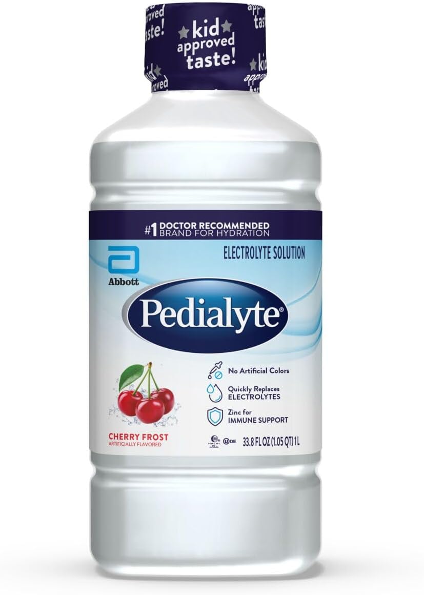 Electrolyte Drink, Hydration Drinks for Kids & Adults, Cherry Frost, 1 Liter