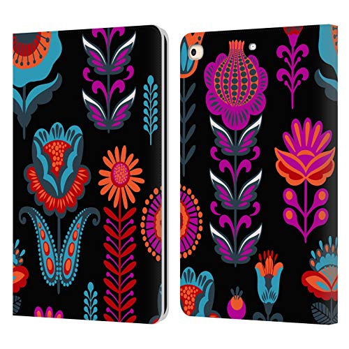 Protection iPad 9.7 étui cuir portefeuille Haroulita cyan pour tablette Apple