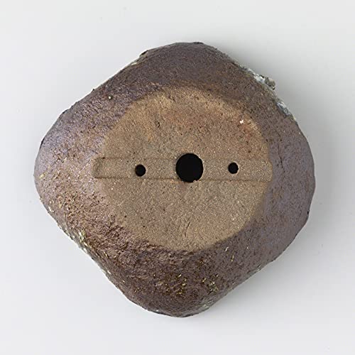 Wazakura Shigaraki Series Handmade Leaf Shaped Ceramic Bonsai Pot With Drainage Hole, 5.9 In (150 Mm) Made In Japan, Garden Training Container, Flower Planter, Succulent Bowl - Red Brown #TOP5