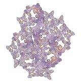 50PC Cloche Étamine Fleur Coeur Fleur Cap Fleur DIY Ornement Décoratif Matériel Fourniture Scolaire Fille Ado (U, One Size)