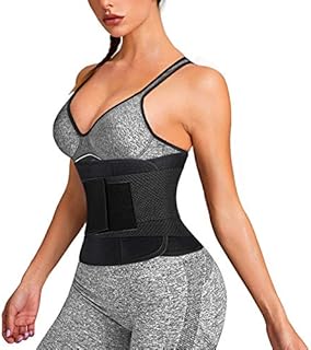 Bingrong Women Waist Trainer Belt Slim Waist Cincher Trimmer Band Sweat Croset Fitness Workout Sports Girdle