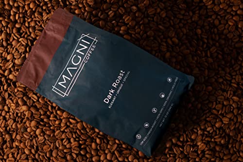 Low Acid Coffee - Organic Coffee - Ground And Whole Beans For French Press, Espresso, Pourover - Non-Gmo - Mold Free - 12 Oz - Single Origin Coffee - Magni Coffee (Ground Dark Roast) #TOP2