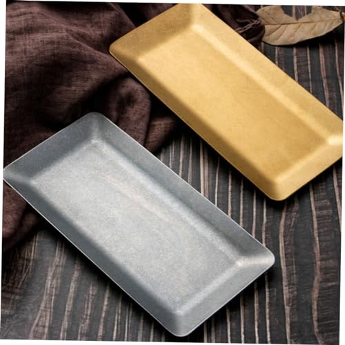 Zerodeko 2pcs Plato Retro Rectangular miniatura 6