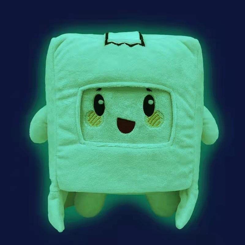 Luminous Foxy Boxy Ghosty Plush Toy,Glow in Dark Ghosty Canny Plush Doll Toys,Foxy/Boxy/Ghosty Luminous Plushie Gift,Removable Cartoon Robot Stuffed for Christmas Birthday Halloween (Luminous Boxy)
