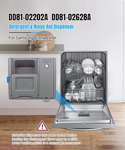 dd81-02202a dishwasher rinse-aid soap dispenser partsdd81-02628a detergent amp rinse aid dispenser replacement for samsung dishwasherdw80m2020usdw80r2031usdw80n3030usuwub