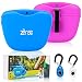 Zënse 2 Dog Treat Pouch and 2 Dog Training Clicker. Magnetic Closure Opening and New Upgraded Super Strong Waist Clip. Small Portable Silicone Treat Bag. Blue and Lavender Color Bags