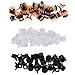 60 Pcs Durable Mini Hair Claw Clips, Great for Design Kids and Adult Hairstyles, Decroation Buns, Pining Bangs, Strong Grip, Multifunction Clamp Clips.(3 Colors)