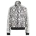 adidas Womens PYTHON ALL OVERSIZE PRINTED TRACKTOP Black/Multicolor XS