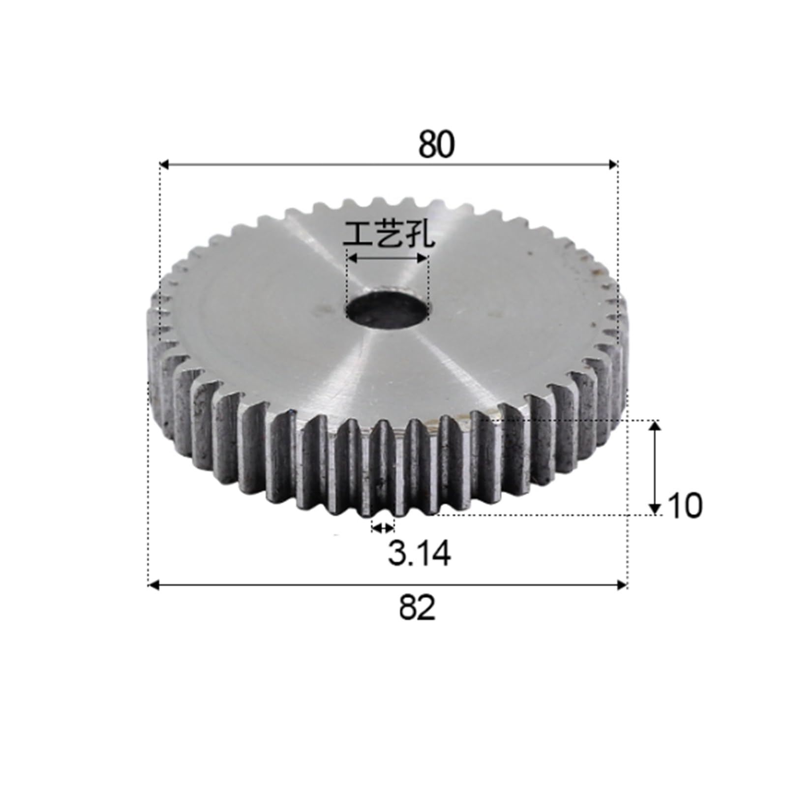 Ingranaggi 12-100 Denti Ingranaggi In Acciaio C45 Modulo 1.5 - Da 12 A 100 Denti, Spessore 15 Mm, Per Ruote Anteriori, Senza Marca Ruota Dentata Modulo 1.5 Spessore 15mm - Foto 5