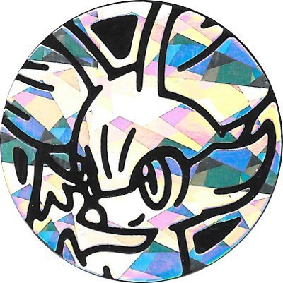 Pokemon Fennekin Coin from The Trading Card Game (Large Size) - Holofoil