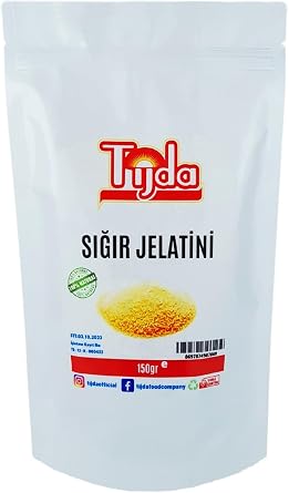 Tijda Jelatin Toz S r 150 Gr % 100 Saf Domuz I ermez Analizli, Sertifikal