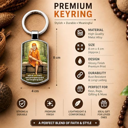 Image of Premium Printed Metal Keychain for Men & Women | High-Definition Artwork Print | Durable Key Ring for Car, Bike, Home & Office Keys | Stylish Decorative Key Holder Gift