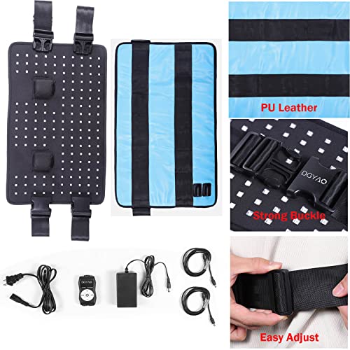 Dgyao New Light Therapy Belt With Massage & Pulsing Function - Updated Controller - 660Nm 850Nm Red Near Infrared Light Therapy Wrap For Pain Relief, Weight Loss, Recovery #TOP6