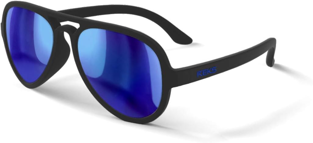 REKS Polarized Aviator Sunglasses - Unbreakable frame