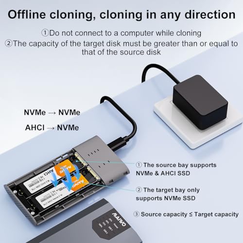Boîtier SSD double NVMe pour changer de disque de PC sans réinstaller Windows - 4