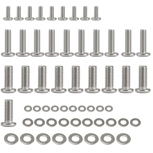 60 Pcs TV Bracket Screws, Universal TV Mounting Hardware Kit with M6 M8 M4 VESA Screws and Washers, for Most TV Brackets, Monitor Back Bracket Fixing Bolts