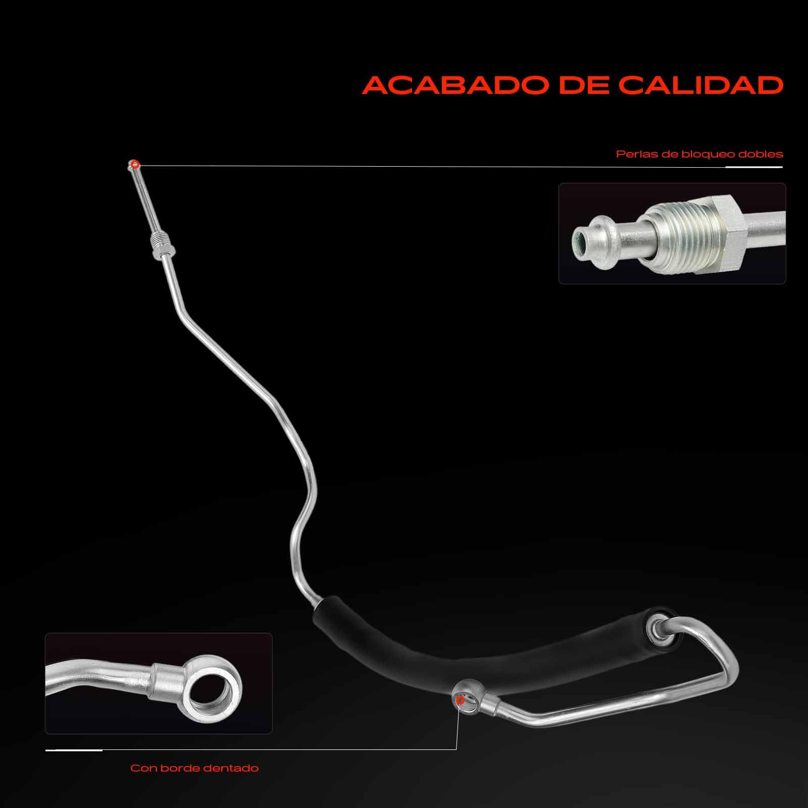 Frankberg Manguera de dirección asistida Compatible con Fabia II 542 Polo 9A 9N Fabia II Combi 545 Ibiza III 6L1 Fox Compacto 5Z1 5Z3 5Z4 Replace# 6Q1423893Q