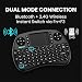 2.4GHz Mini Wireless Keyboard with Trackpad, Micro Bluetooth Multimedia Keyboard Mouse Combo, Small Wireless Keyboard with Rechargeable Portable Keyboards for KODI PC Smart TV Laptop Box Windows HTPC