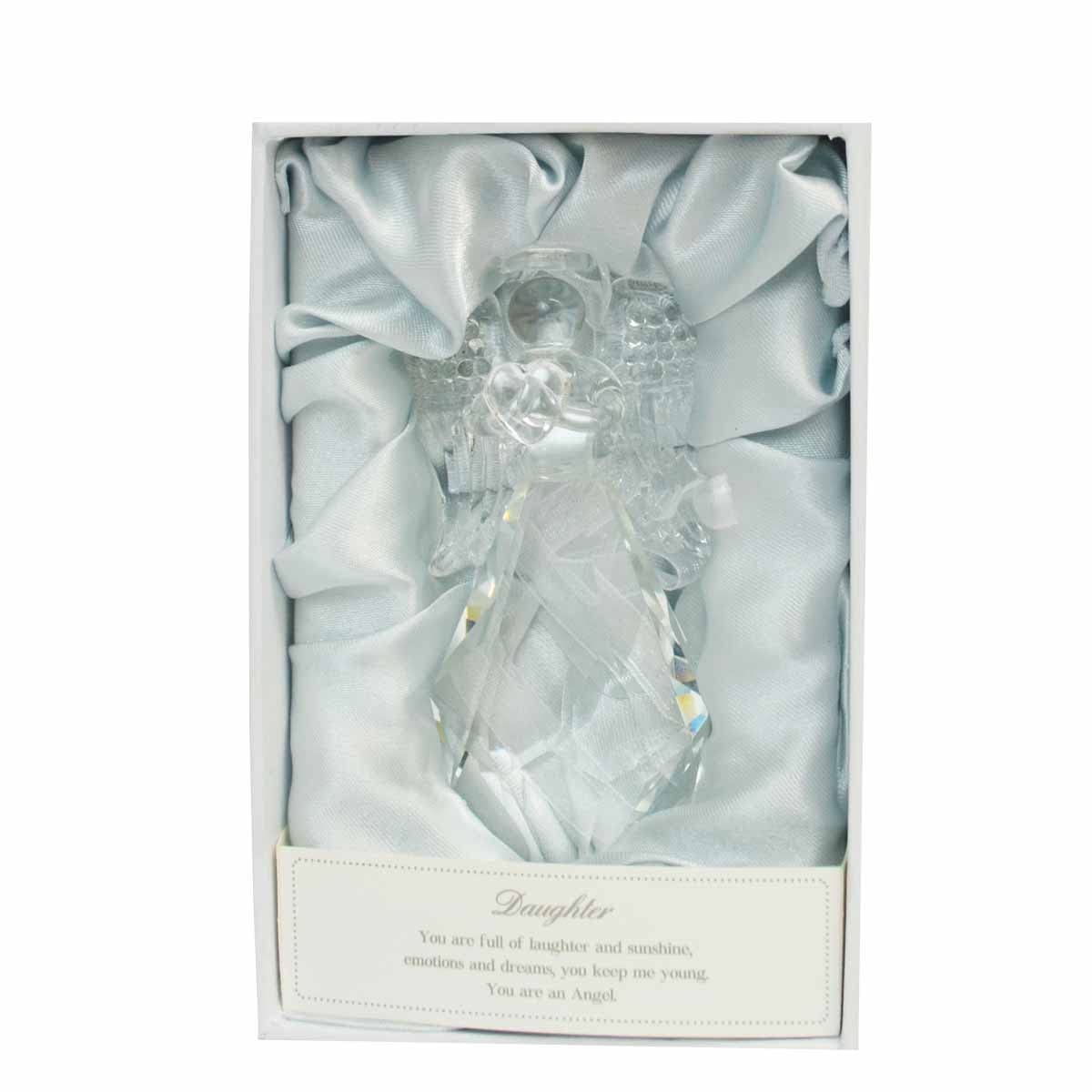 Guardian Angel Figurine transparent Crystal Ornament for Daughter Outdoor Garden & Office - Image 2