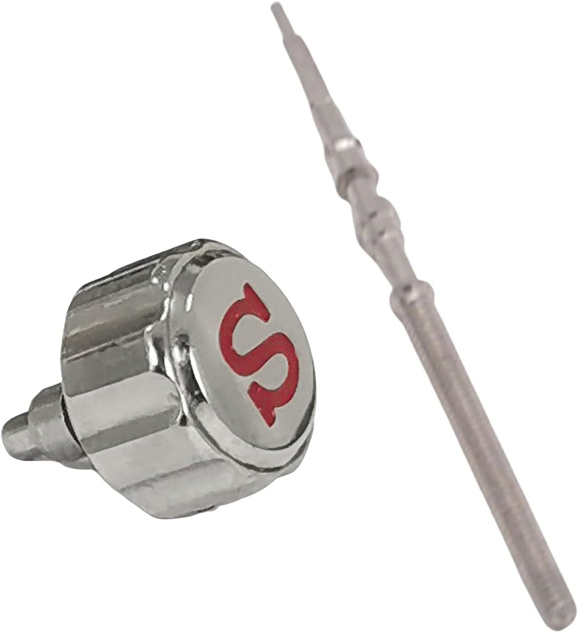 Stainless Steel Watch Crown with Stem for NH35 NH36 4R35 4R36 7S26 Watch Modification Part