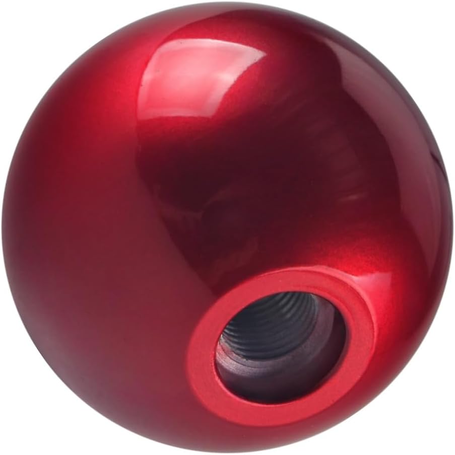 DEWHEL Aluminum Candy Red 200grams Weighted 5 6 Speed Shift Knob Shifter Sphere Universal M10x1.25 M8x1.25 M10x1.5 M12x1.25