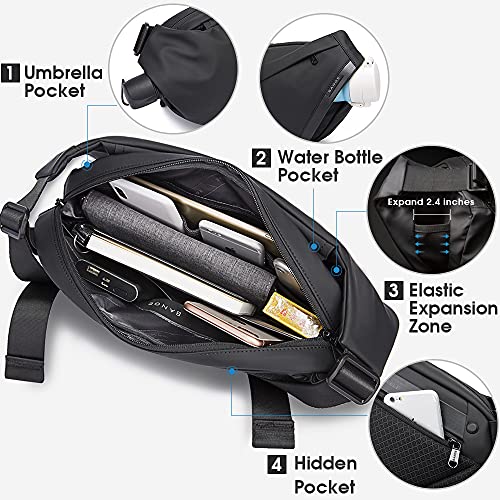 Image of BANGE Sling Bag for Men, Lightweight Crossbody Bag Backpack,Waterproof Travel Chest Bag For Cycling