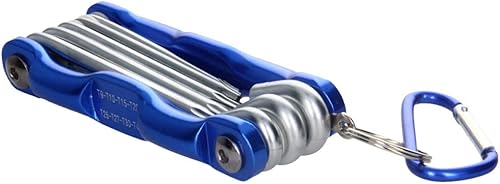 Vista 7 de Aicosineg Llaves hexagonales, juego de llaves hexagonales, 8 en 1 plegable com, llave para herramienta de reparación