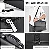 FANDARE Mallette Hommes PU Cuir Sac d'épaule Cartable 12.9 Pouce Laptop Messager Attaché-Case Sacs bandoulière Porte-Documents Business Main Entreprise Pochette Voyage Crossbody Bag Noir #4