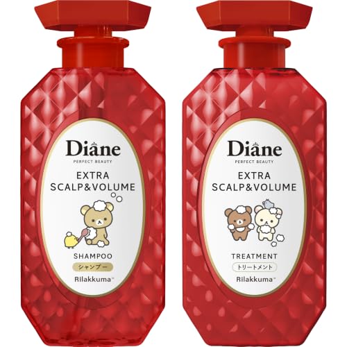 【ダイアン/リラックマ】シャンプー&トリートメント [スカルプ & ボリューム] シトラス&ティーの香り パーフェクトビューティ セット 450ml×2