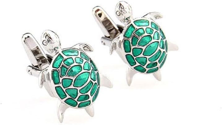 MRCUFF Turtle Tortoise Cufflinks in a Presentation Gift Box & Polishing Cloth