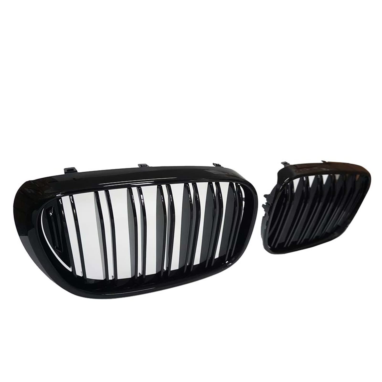 2 Pezzi Griglie per Reni Anteriori per Auto Griglia Griglia di Ricambio per BMW Serie 7 G11 G12 2016-2019 Griglie A Doppia Stecca Nera Lucida