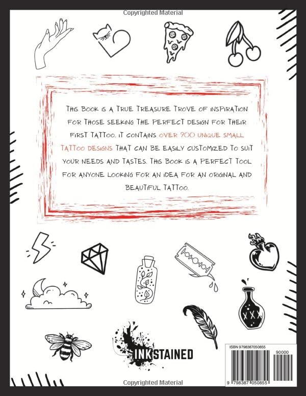 Miniatura 2 de Small Tattoo Design Book Ideas for First and Next Minimalist Tattoos For Men and Women, Beginners and Professionals More than 1000 Designs