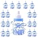 Decoraciones Fiesta de Bienvenida de Bebe Niño. 18 Biberón Azul o Favor de Bautizo (4 cm * 4 cm * 9 cm) Accessorios Baby Shower -18 Piezas-